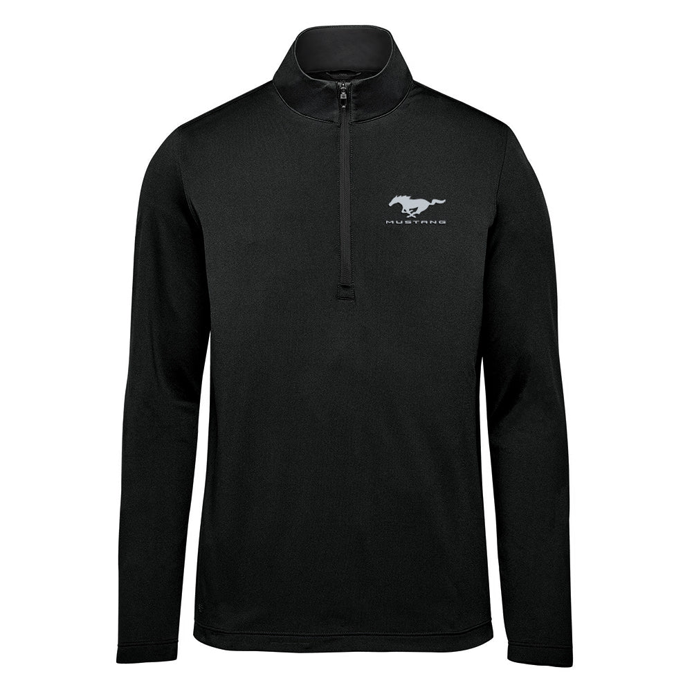 Mustang Men's Black Graphite Quarter Zip