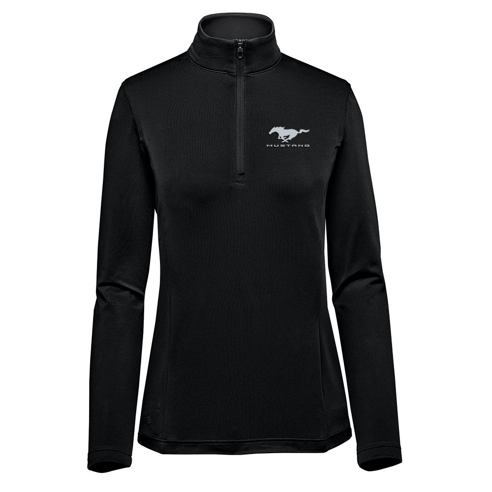 Mustang Women's Black Graphite Quarter Zip